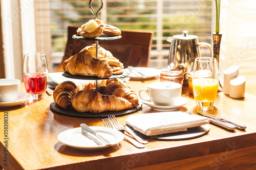 Coissant Tiered Breakfast photo