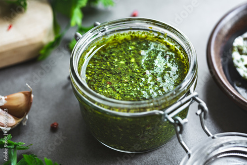 Italian Green sauce [Salsa verde] by fresh ingredients