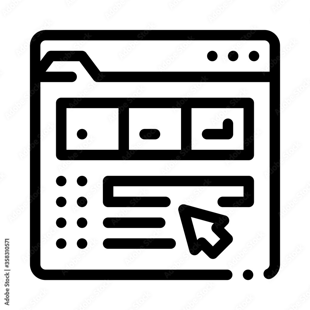 maker information folder icon vector. maker information folder sign. isolated contour symbol illustration maker information folder icon vector. maker information folder sign. isolated contour symbol illustration
