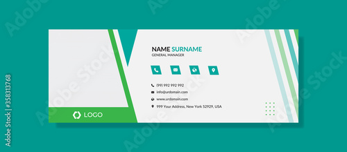 modern creative business email signature template