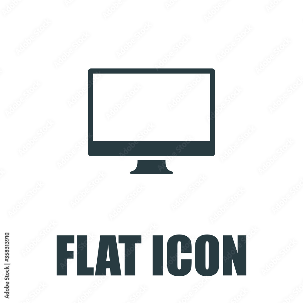 Computer Icon Flat Computer Icon Flat