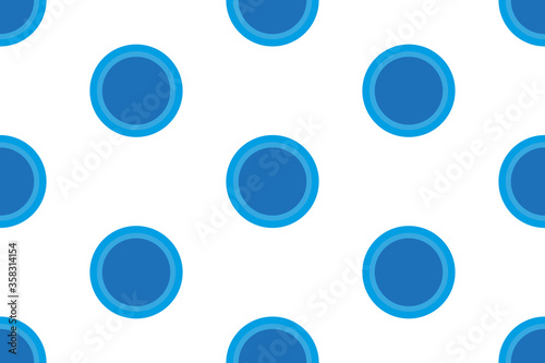 White background with big blue dots. Wrapping.