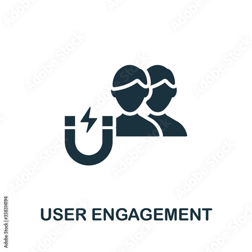 User Engagement icon. Simple element from content marketing collection. Creative User Engagement icon for web design, templates, infographics and more