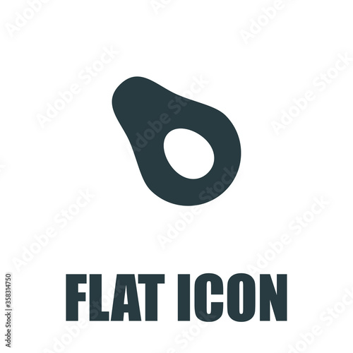 Avocado Icon Flat