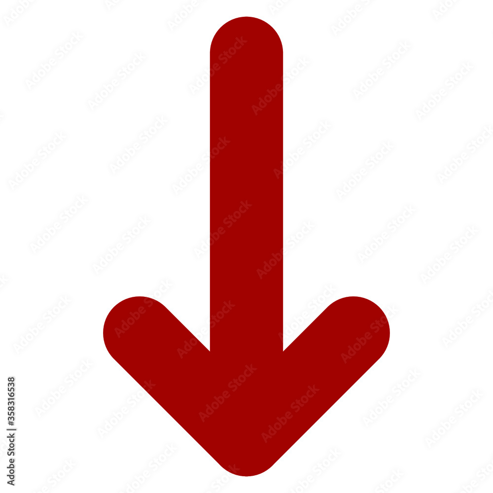 red arrow on white red arrow on white