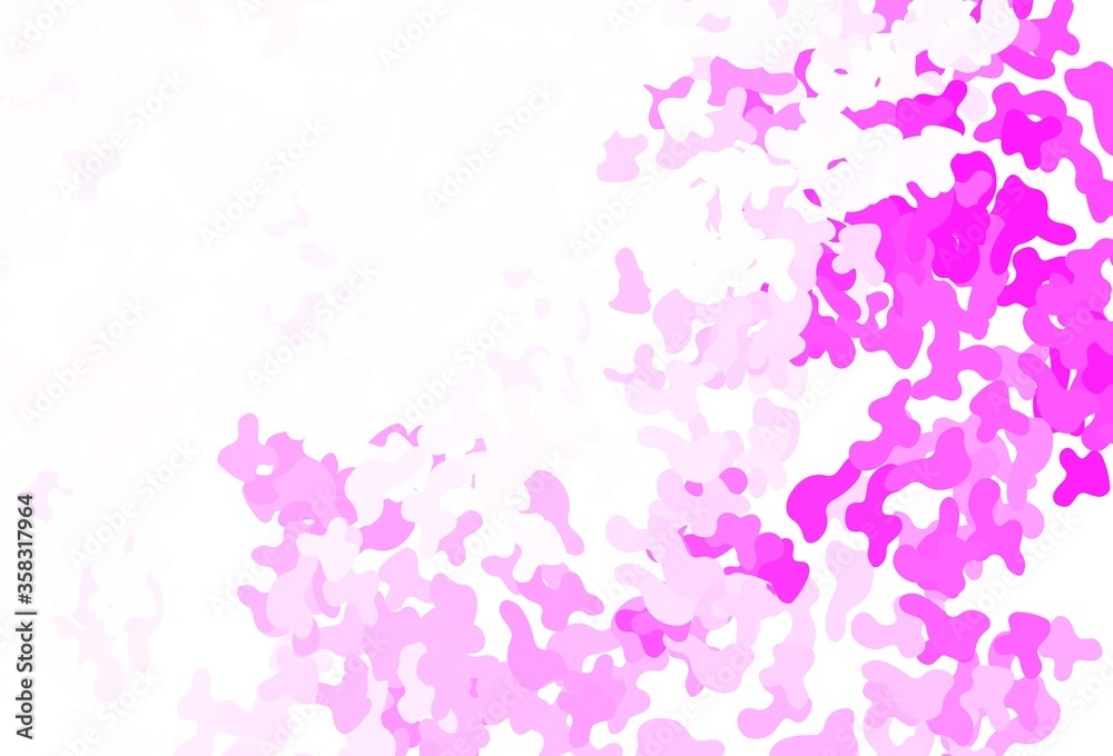 Light Pink vector background with abstract shapes. Light Pink vector background with abstract shapes.
