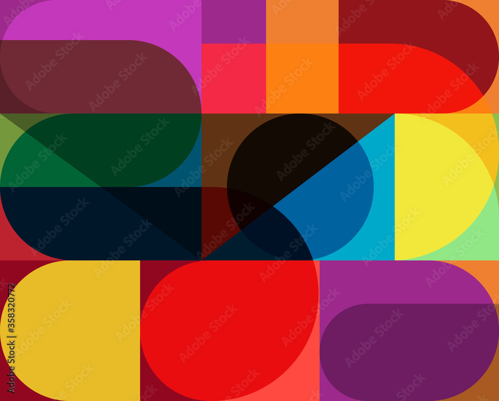 geometric graphic colorful abstract background