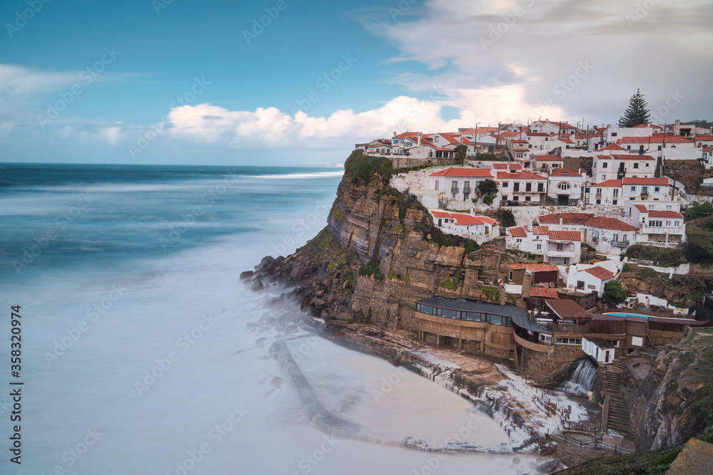 overlook of Azenhas Do Mar village in Portugal