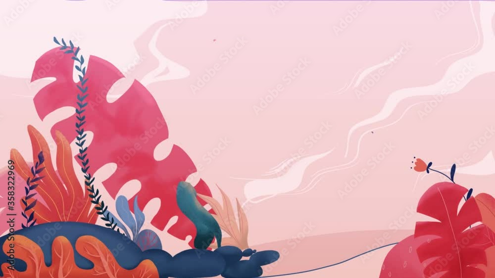 seamless looping 2D background, Relaxing Beautiful Background with ...