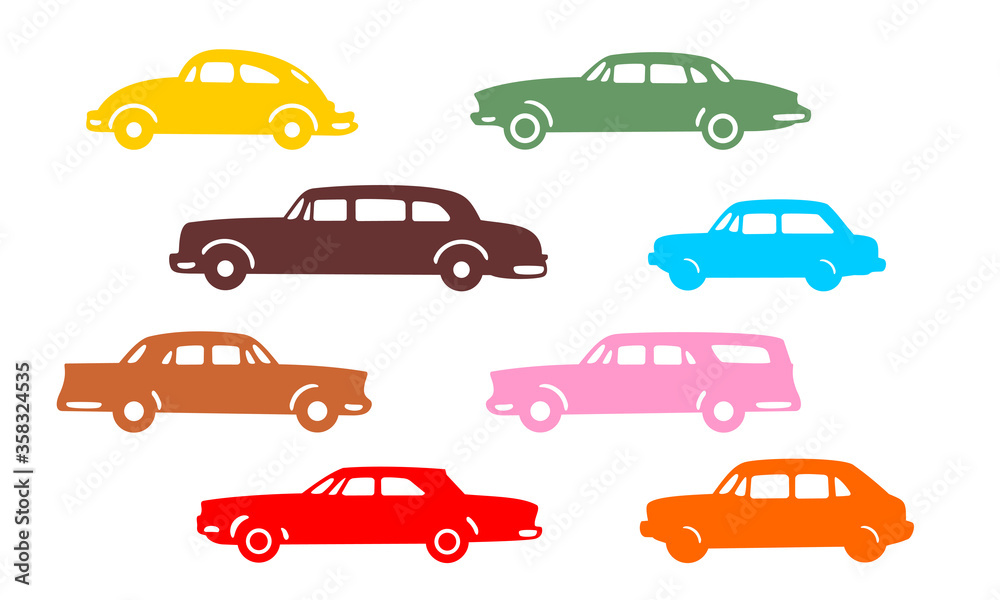seamless pattern collection cars