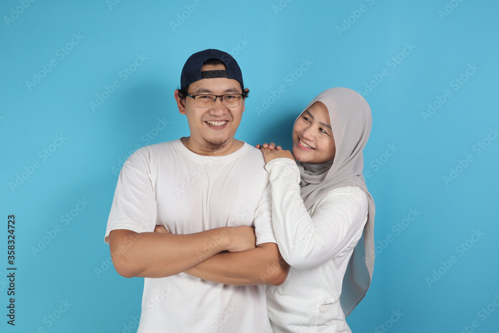 Happy Asian Muslim Couple