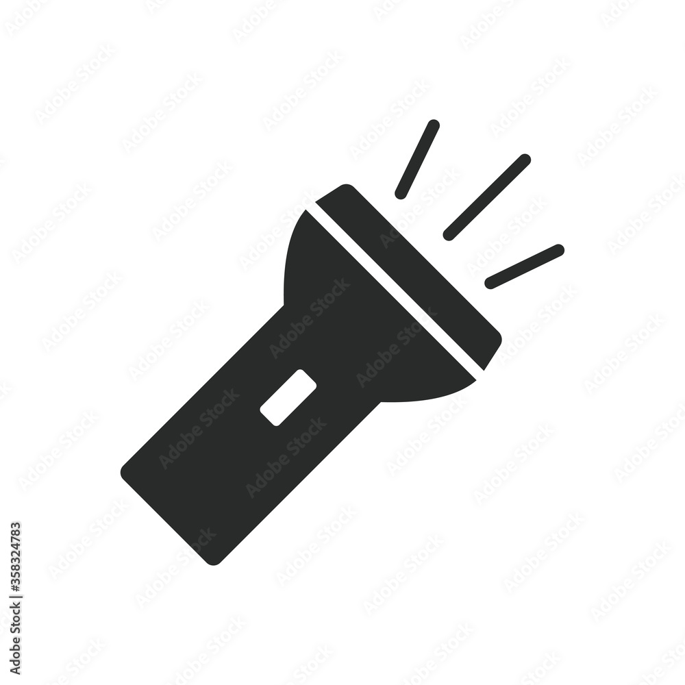 flashlight icon vector design illustration flashlight icon vector design illustration