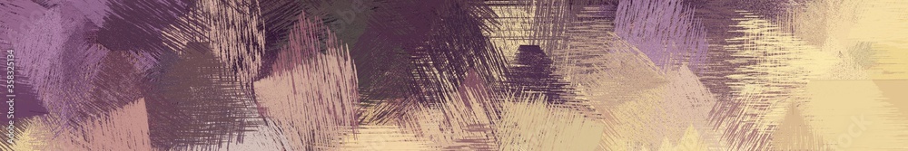 wide landscape graphic with artistic brush strokes background with rosy brown, old mauve and dim gray. can be used for wallpaper, cards, poster or banner