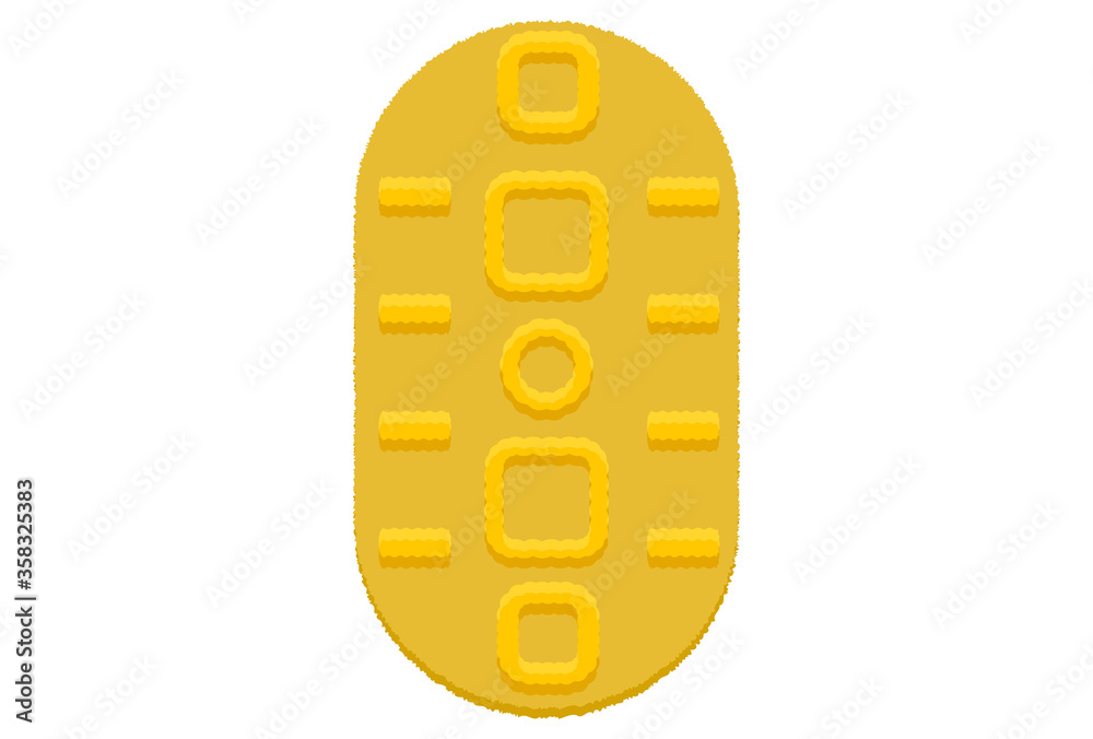 正月飾り 昔のお金 小判のベクターイラスト Stock Vector Adobe Stock