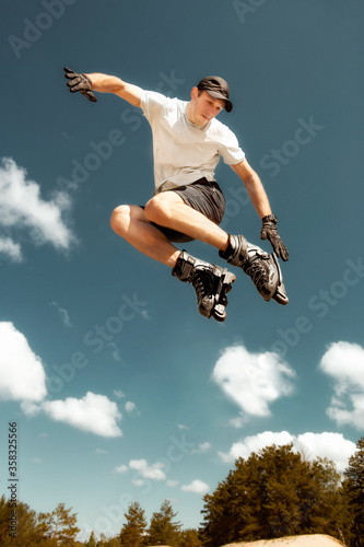 Fotografie Aggressive inline skating