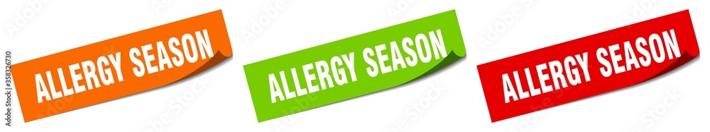 allergy season sticker. allergy season square isolated sign. allergy season label allergy season sticker. allergy season square isolated sign. allergy season label
