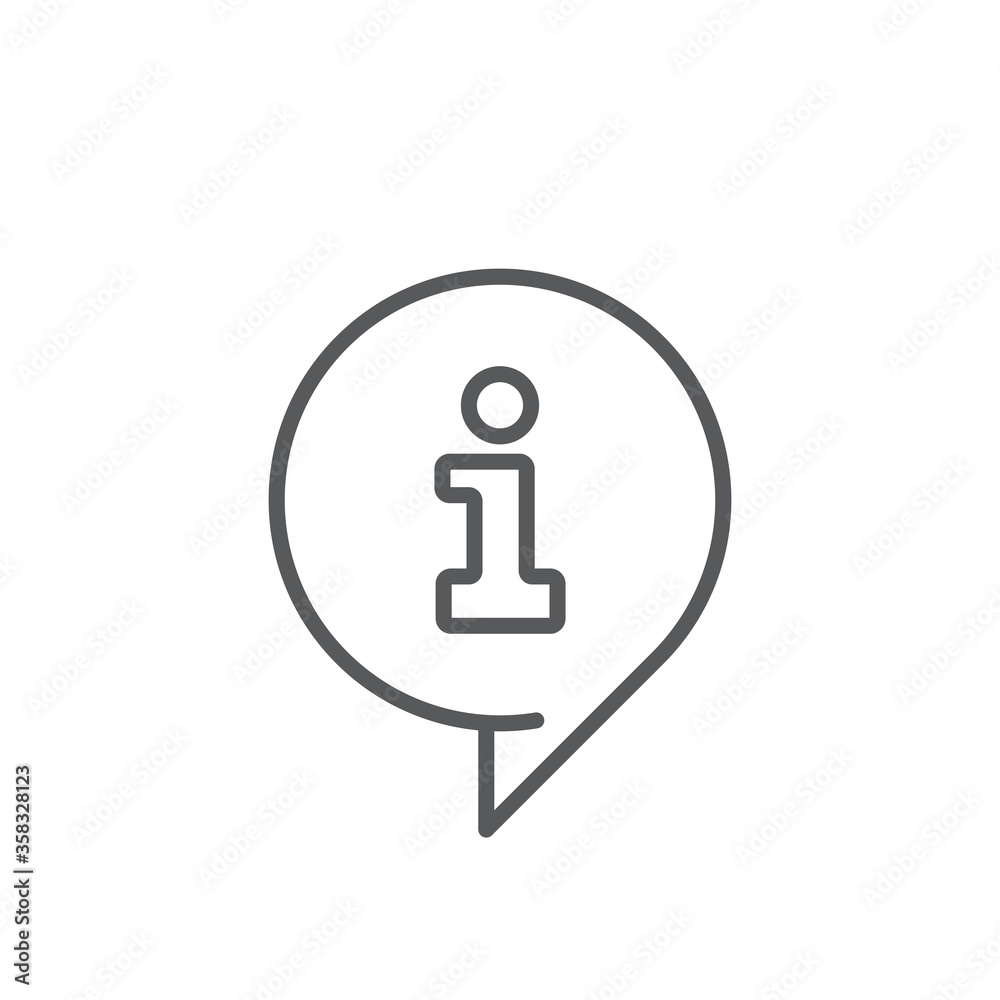 Information vector icon symbol isolated on white background Information vector icon symbol isolated on white background