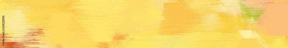 Fototapeta premium wide landscape graphic with art brush strokes background with khaki, coffee and pale golden rod. can be used for background, canvas or poster