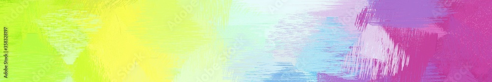 wide landscape graphic with abstract brush strokes background decoration with light gray, medium orchid and green yellow. can be used for wallpaper, cards, poster or banner wide landscape graphic with abstract brush strokes background decoration with light gray, medium orchid and green yellow. can be used for wallpaper, cards, poster or banner