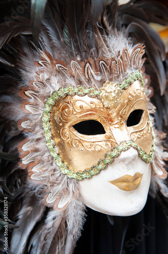 A typical Venetian carnival mask 