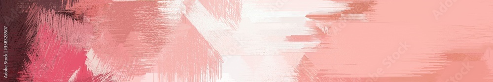 wide landscape graphic with dirty brush strokes background with baby pink, light pink and dark moderate pink