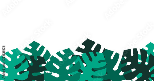 sfondo, foglie, piante, palma, tropicale, giungla