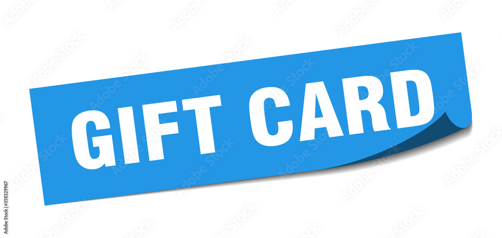 gift card sticker. gift card square isolated sign. gift card label gift card sticker. gift card square isolated sign. gift card label