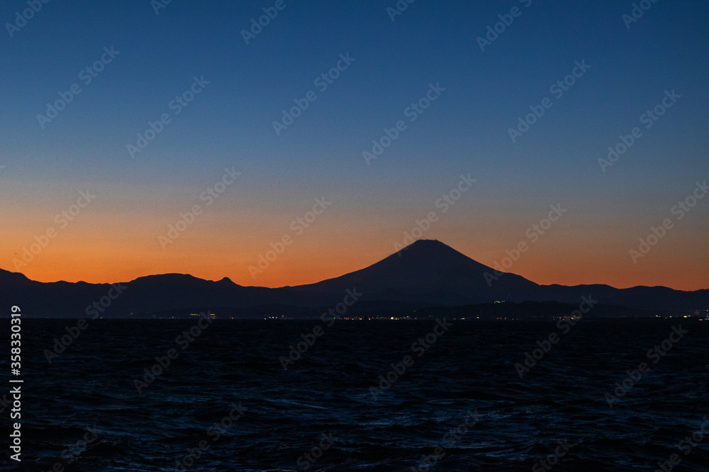 江の島からの富士(Mt.Fuji seeing from Enoshima)