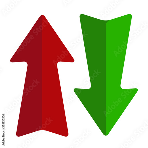 red green arrow