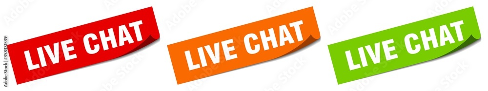 live chat sticker. live chat square isolated sign. live chat label live chat sticker. live chat square isolated sign. live chat label
