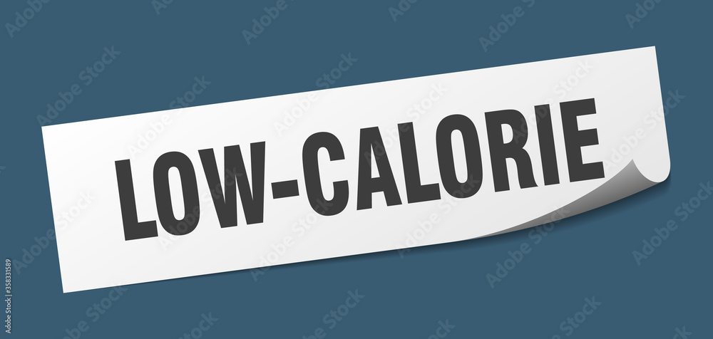 low-calorie sticker. low-calorie square isolated sign. low-calorie label