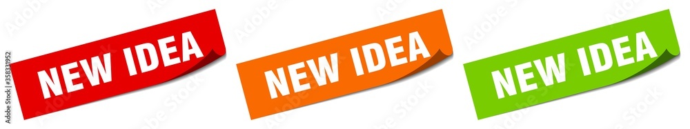 new idea sticker. new idea square isolated sign. new idea label new idea sticker. new idea square isolated sign. new idea label