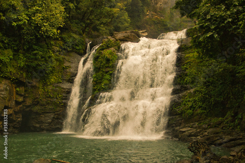 Beautiful tropical waterfall