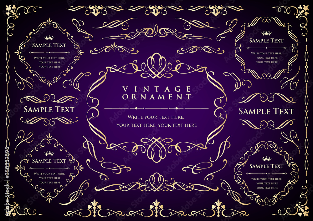 calligraphic design elements and page decoration calligraphic design elements and page decoration