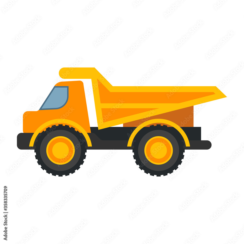 heavy equipment logo isolated on white background. vector illustration