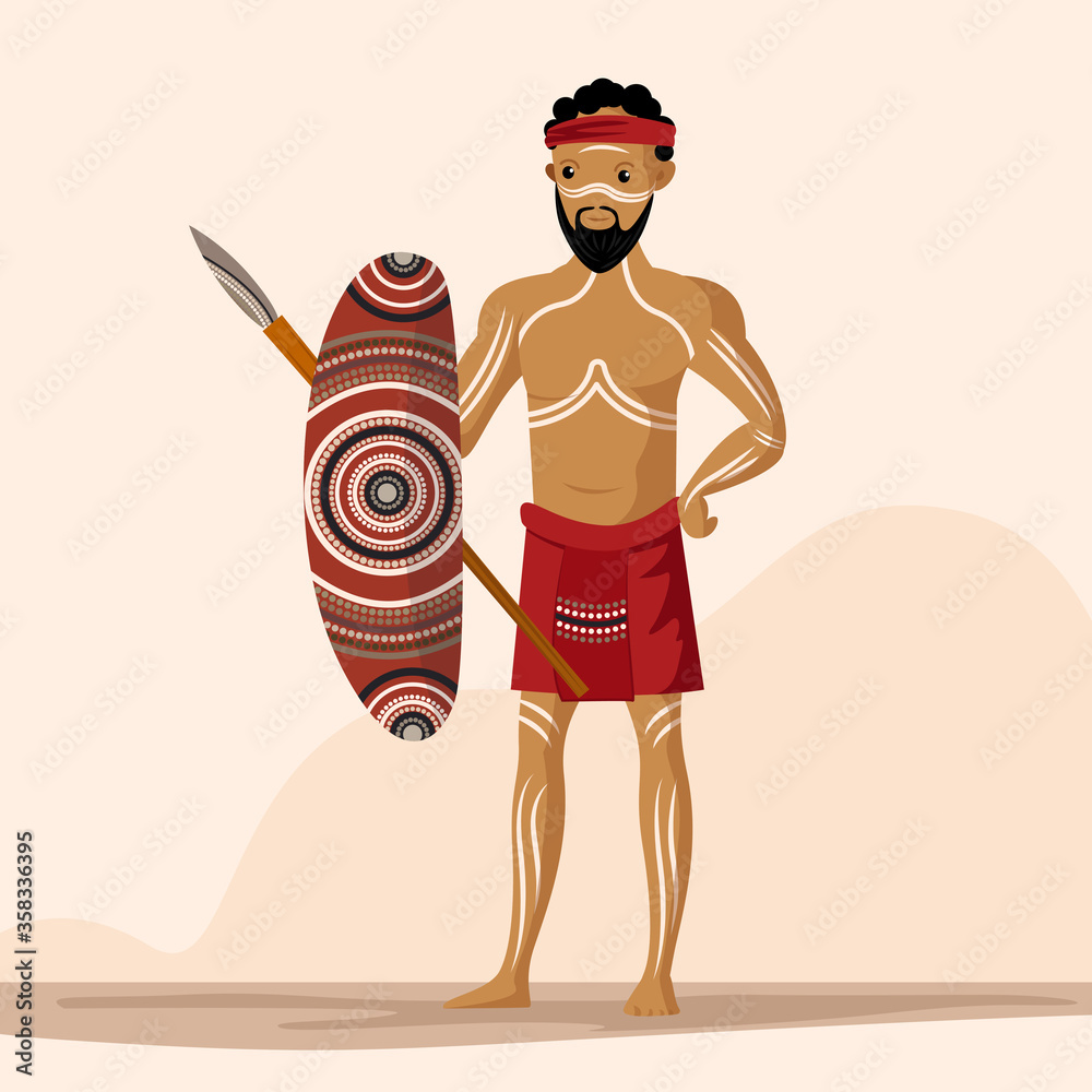 Indigenous People - Vector Illustration Indigenous People - Vector Illustration