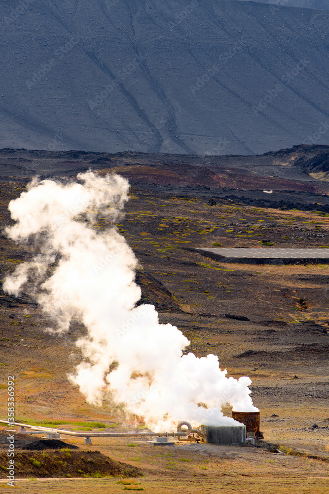 Fototapeta premium Myvatn, a Geothermal area in Iceland