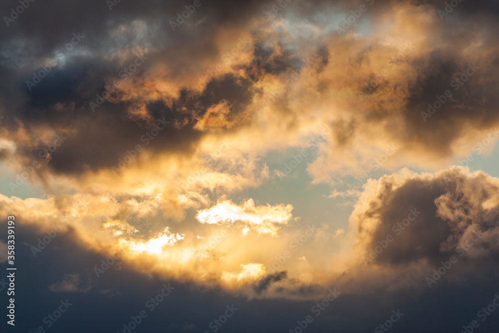 Colorful bright clouds at sunrise
Colorful bright clouds at sunrise
