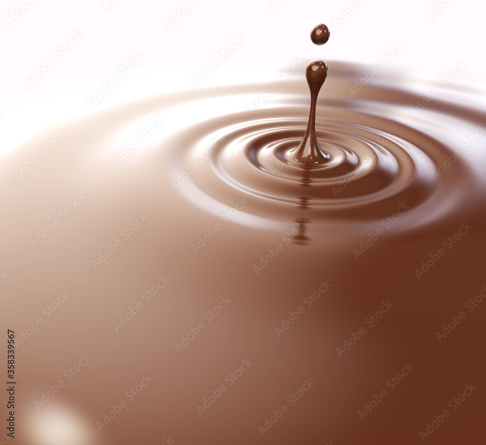 drop of chocolate background. 3d illustration drop of chocolate background. 3d illustration