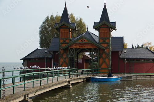 Sziget Cafe in Keszthely at Balaton Lake in Hungary,Europe 