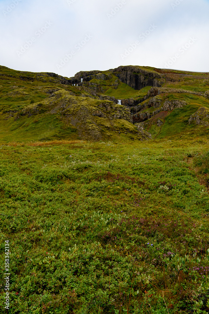 Klifbrekkufossar in Mjoifjordur, Iceland