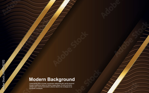 Illustration vector graphic of abstract background black and brown color modern design