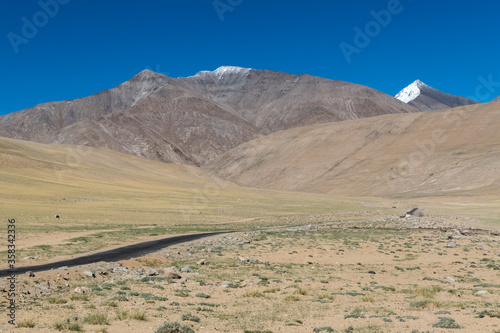 Mountain landscape in the himalayas at Ladakh, India