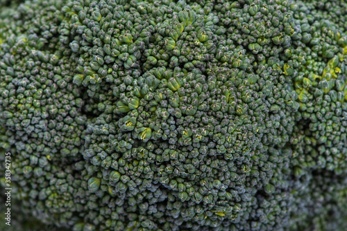 Close up of fresh green broccoli