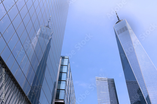 Tall buildings facades