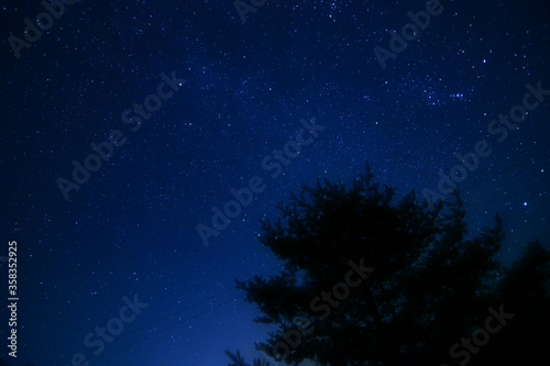 日本の長野にある日本一星空が見える場所 阿智村で撮影した満点の星空