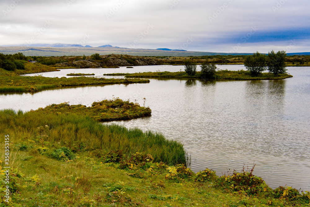 Nature of Thingvellir, a national park founded in 1930. World Heritage Site