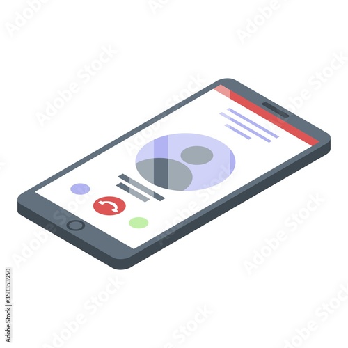 Call personal guard icon. Isometric of call personal guard vector icon for web design isolated on white background