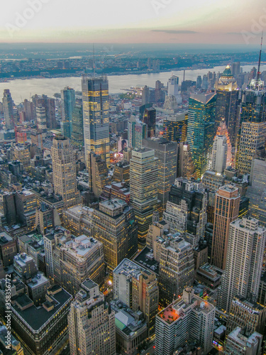 New York city panorama united states