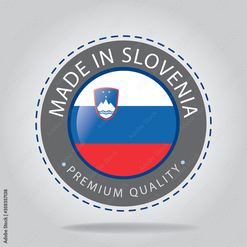 Made in SLOVENIA Seal, SLOVENE National Flag (Vector Art)
Made in SLOVENIA Seal, SLOVENE National Flag (Vector Art)